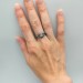 Gothic Amethyst Ring with Elegant Nature-Inspired Design