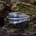 Timeless Symbol: Sterling Silver Open Ring with Engraved Runes