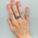 Handcrafted Emerald Ring with Dark Forest Design