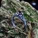 Intricate Gothic Ring with Garnet Gemstone|Unique Jewelry for Women