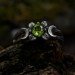 Gothic Ring with Peridot and Unique Details| Unique Jewelry for Women