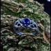 Elegant Gothic Ring with Sapphire Gemstone