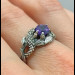 Gothic Amethyst Ring with Dragon Claw Motif