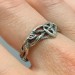 Woven Eternity: Gothic Sterling Silver Ring with Celtic Knotwork