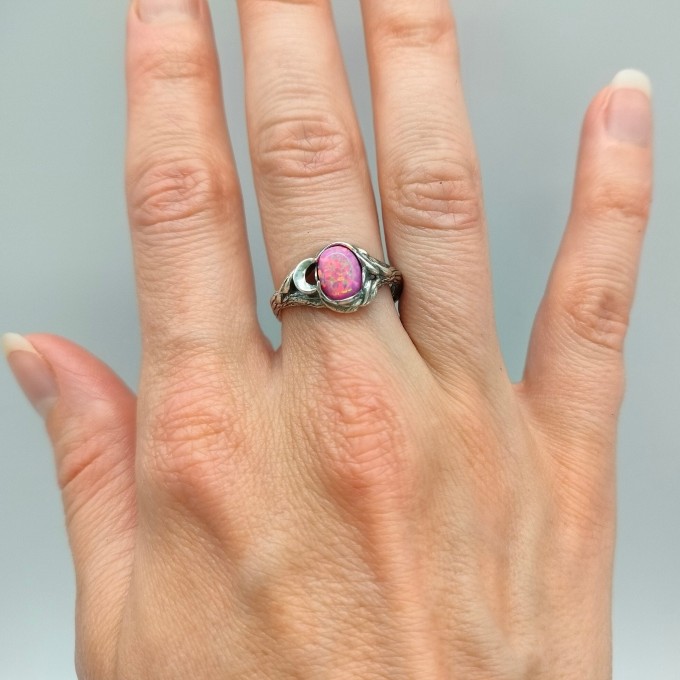 Unique Fairy Wedding Ring – Sterling Silver Elven Tree Bark Twig Ring for Forest Inspired Engagement