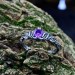 Amethyst Majesty: Artisan Silver Ring with a Gothic Twist