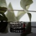 Crimson Dominion: Gothic Garnet Chain Ring