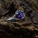 Gothic Silver Ring with a Regal Amethyst – Enchanting Beauty