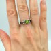 Gothic Ring with Peridot and Unique Details| Unique Jewelry for Women