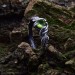 Twilight Silver Ring with Emerald Glow