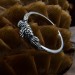 Delicate Gothic Ring with Pinecone Design