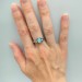 Gothic Opal Ring with Mystical Nature Motifs