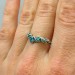 Celestial Harmony: Gothic Ring with Blue Radiance