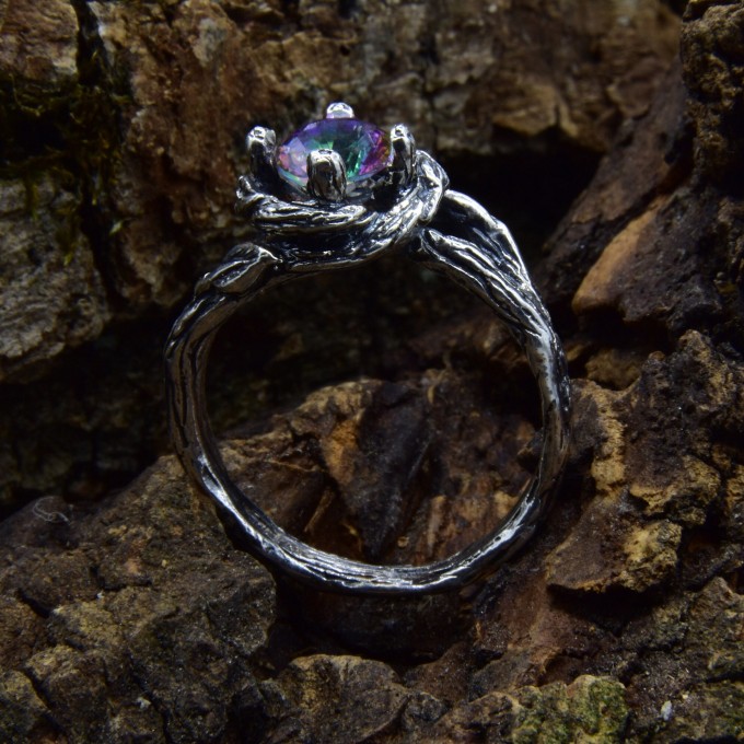 Silver Ring with Alexandrite - Symbol of Eternal Beauty| Unique Jewelry for Women
