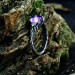 Whispers of Twilight: Gothic Amethyst Ring