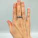 Twilight Bloom: Sterling Silver Ring with a Radiant Amethyst