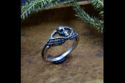 Skeleton Hand Ring - Gothic Style Silver Skull Hand Ring for Unisex, Creative and Unique Engagement Band