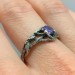 Enchanting Silver Ring Featuring a Purple Amethyst