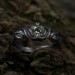 Gothic Silver Ring with a Vibrant Peridot 