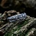 Intricate Gothic Ring with Rune-Inspired Design