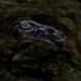 Twilight Bloom: Sterling Silver Ring with a Radiant Amethyst