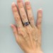 Gothic Amethyst Ring with Intricate Silver Craftsmanship