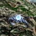Elegant Gothic Ring with Moonstone Gemstone