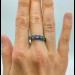 Gothic Forest Amethyst Ring in Dark Silver