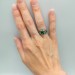 Twilight Claw: Gothic Sterling Silver Ring with Enchanted Sapphire