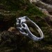 Nature-Inspired Gothic Ring with Peridot Gemstone