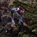 Handcrafted Silver Ring Featuring a Vibrant Red Garnet
