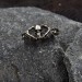 Gothic Silver Ring with Skull Motif