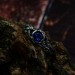Fairy Fantasy Ring: Sapphire Twig Wedding Band with Floral Design