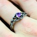 Guardian of Magic: Sterling Silver Ring with Amethyst Stone
