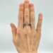 Twisting Shadows: Gothic Sterling Silver Ring with Sculpted Elegance