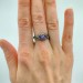 Whisper of Vines: Gothic Sterling Silver Ring with Amethyst Accent