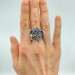 Gothic Dragon Ring with Radiant Amethyst Gemstone