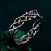 Elegant Topaz Leaf Ring – Silver Nature-Inspired Gemstone Ring for Women