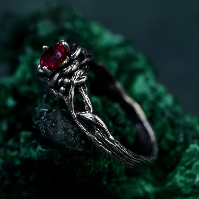 Handcrafted Silver Lotus Ring – Elegant Nature-Inspired Emblem for Her and Him