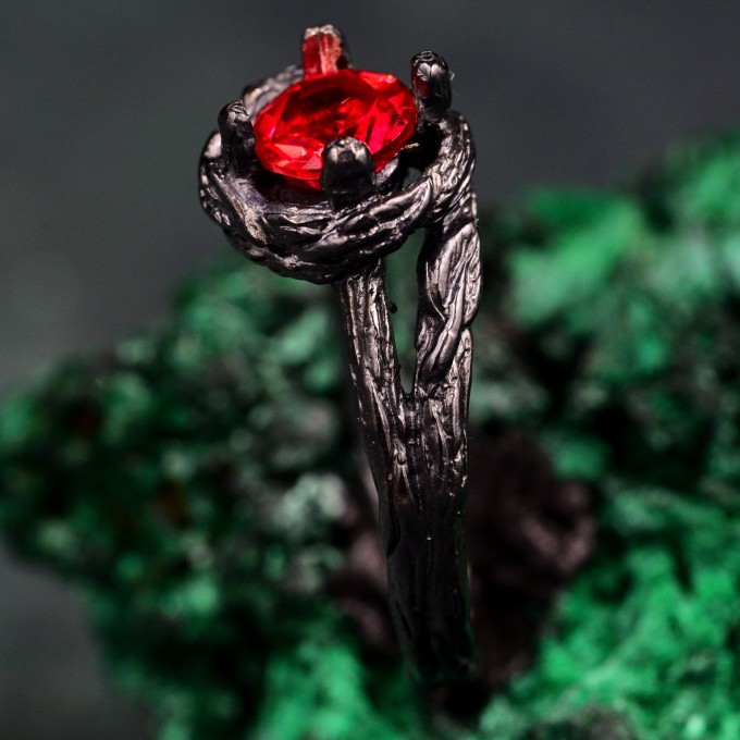 Nature-Inspired Women's Branch Bridal Ring