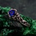 Leaf Embrace Sapphire Ring – Artistic Sterling Silver Botanical Engagement JewelryLeaf Embrace Sapphire Ring – Artistic Sterling Silver Botanical Engagement Jewelry