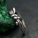 Leaves and Branch Wedding Ring – Unisex Gothic Design for Couples