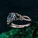 Elegant Sterling Silver Ring with Topaz Gemstone