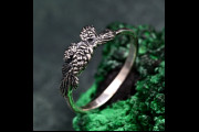 Handcrafted Pine Cone Ring - Elegant Sterling Silver Nature-Inspired Jewelry