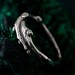 Unique Leaf and Branch Silver Ring – Handcrafted Design, Eco-Friendly Gothic Wedding Band