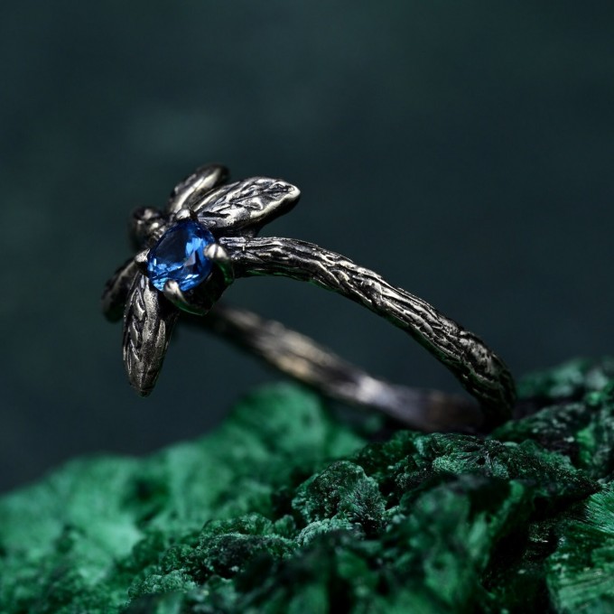 Elegant Handcrafted Silver Ring – Artisan Twig Jewelry, Perfect Gift for Women