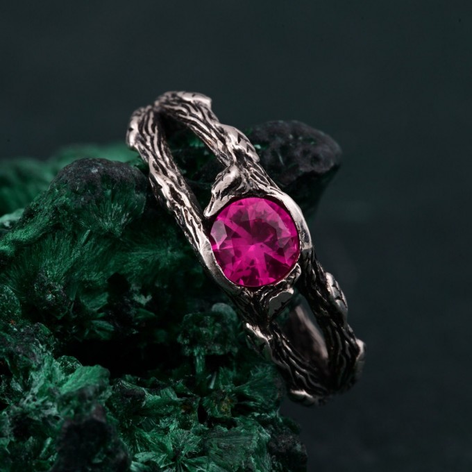 Silverwood Wrap Ring - Silver Branch Band