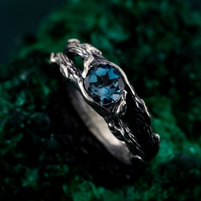 Silver Branch Band: Nature's Touch and Woodland-Inspired Silver Wrap Ring