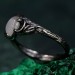 Moonlit Whisper: Gothic Moonstone Ring