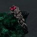 Delicate Rose Branch Ring – Blossoming Rose Garden Silver Ring